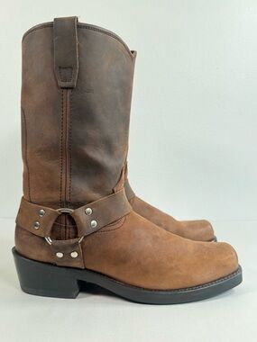 Durango Men’s Crossroads Gaucho Harness Boots Size 9.5 D Brown Western DB594